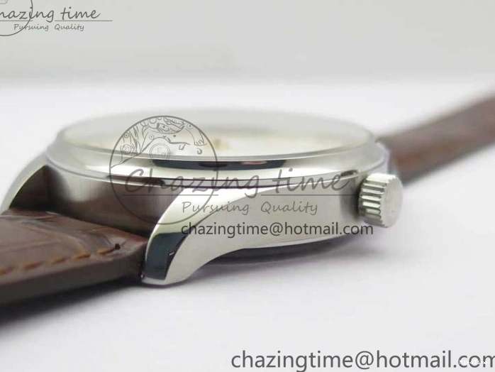 MIROTIME 0408 Original Portuguese IW358304 ZF 1:1 Best Edition SS White Dial RG Markers on Leather Strap A 7077
